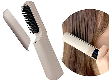 Amazon.co.jp: A.brillante コードレス ヘアブラシアイロン ミニ